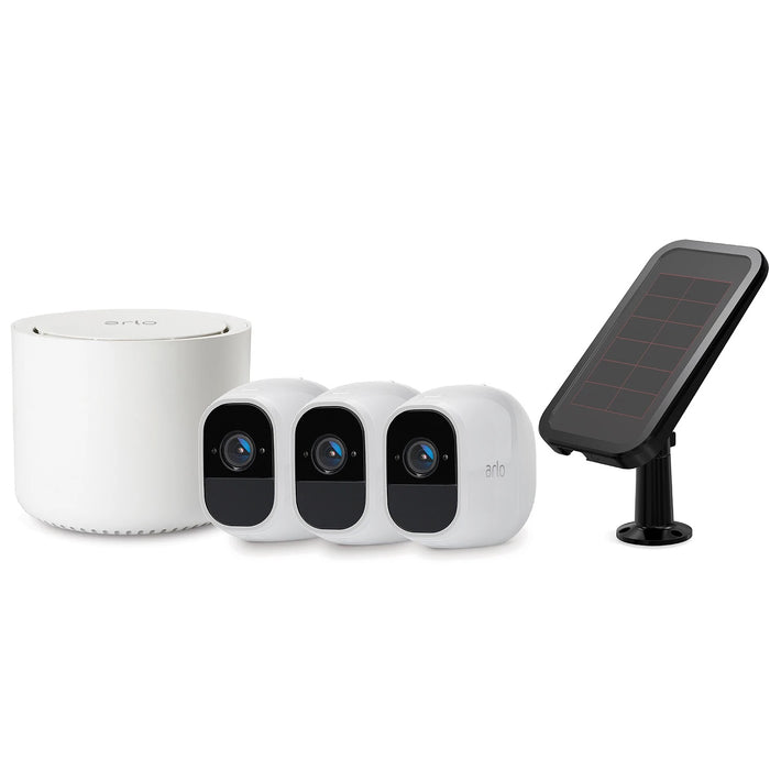 Arlo Pro 2 - Wire-Free HD Security Cameras (3 Pack) With Bonus Solar Panel