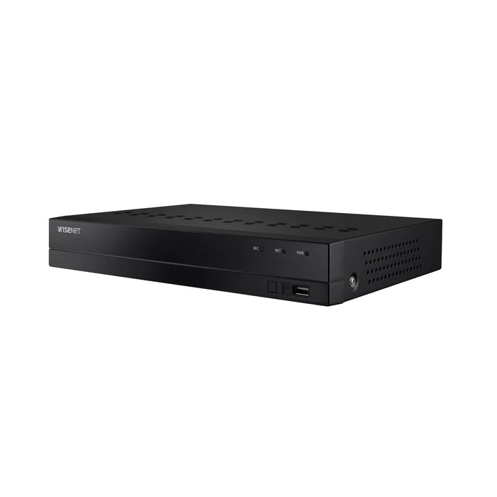 Wisenet 8-Channel 4K Ultra HD DVR Surveillance System with 1TB Hard Drive, 4x Camera 4K Indoor/Outdoor Cameras