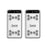 Tech Squared Portable Wireless Charger, 10K mAh Powerbank with Qi Wireless Charging (2pk)