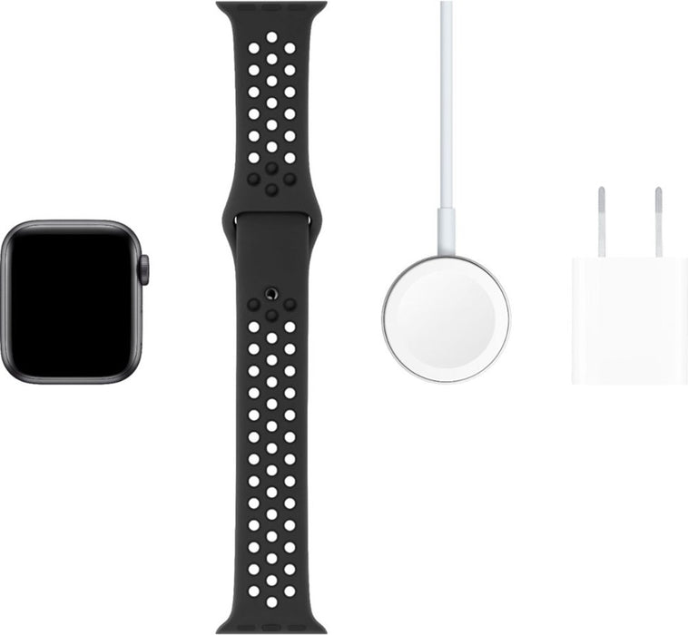Apple Watch Series 5 (GPS) 40mm Space Gray Aluminum Case with Black Sport Band - Space Gray Aluminum