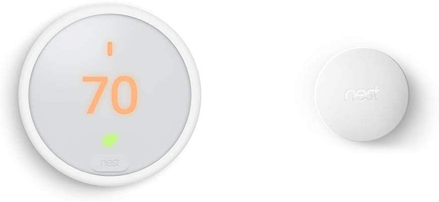 Nest Thermostat E and Nest Temperature Sensor by Google
