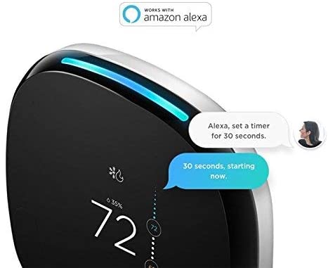 ecobee 4 Smart Thermostat with Room Sensor and Built-in Amazon Alexa by ecobee