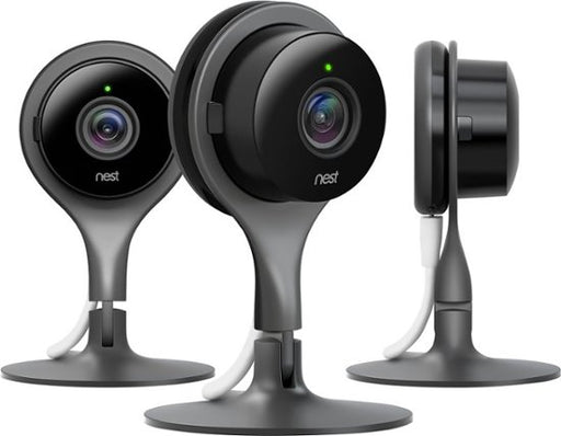 Google - Nest Cam Indoor Security Cameras (3-Pack) - Black