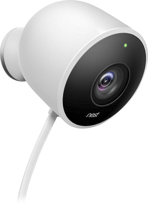 Google - Nest Cam Outdoor security camera - White Model:NC2100ES