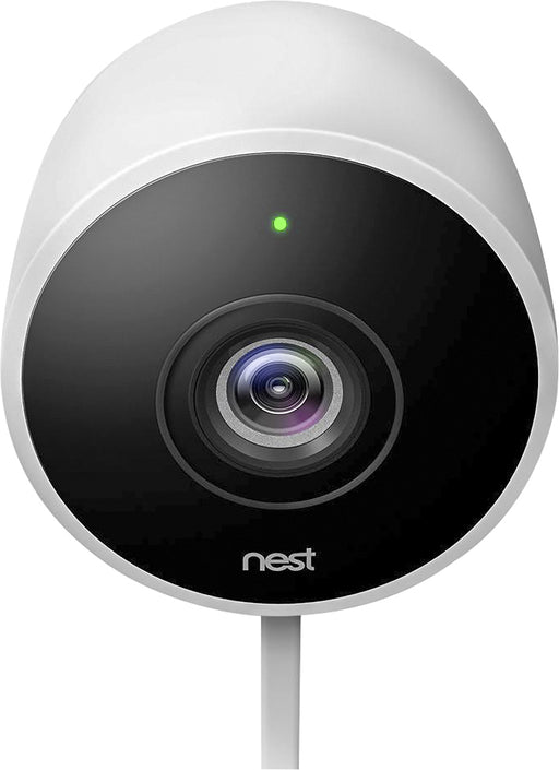 Google - Nest Cam Outdoor security camera - White Model:NC2100ES