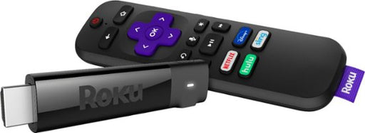 Roku - Streaming Stick+ 4K Streaming Media Player with Voice Remote with TV Controls - Black