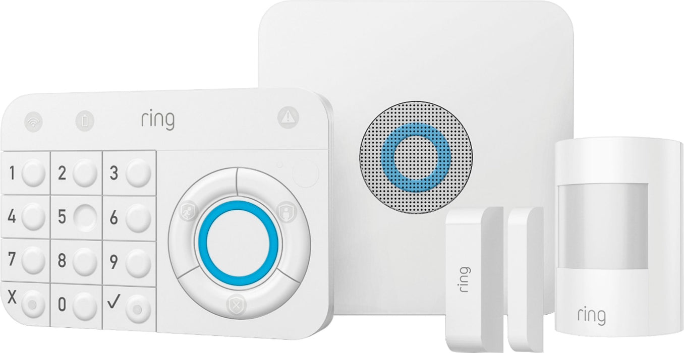 Ring - Alarm Home Security Kit (1st Gen) - White