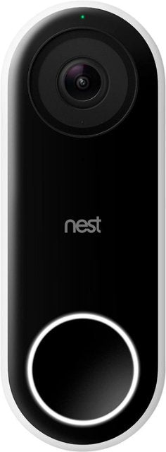 Google - Nest Hello Smart Wi-Fi Video Doorbell