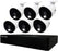 Night Owl Expandable 12 Channel Wired DVR with (6) 4K Ultra HD Wired Spotlight Cameras and 2TB Hard Drive