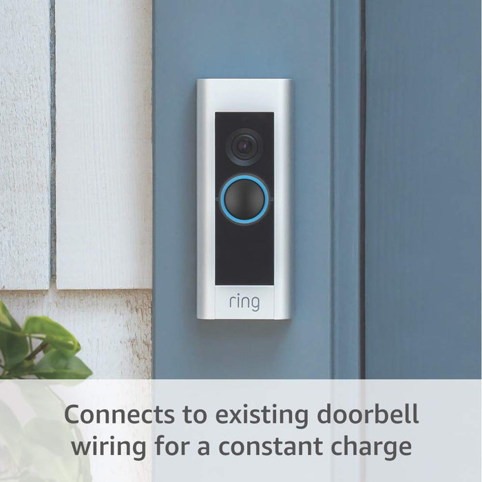 Ring Video Doorbell Pro, with HD Video, Motion Activated Alerts, Easy Installation (existing doorbell wiring required)