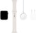 Apple Watch Series 5 (GPS) 44mm Silver Aluminum Case with White Sport Band - Silver Aluminum