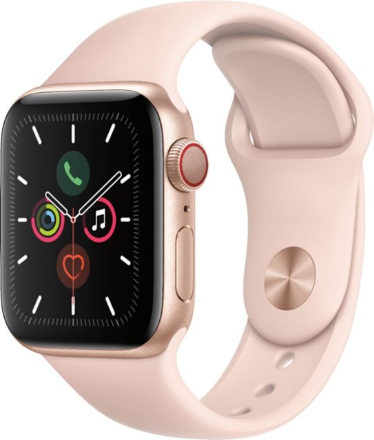Apple Watch Series 5 (GPS) 40mm Gold Aluminum Case with Pink Sand Sport Band