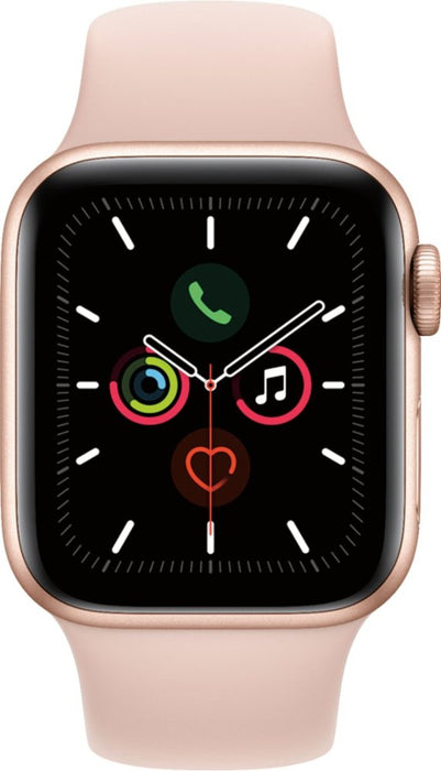 Apple Watch Series 5 (GPS + Cellular) 40mm Gold Aluminum Case with Pink Sand Sport Band