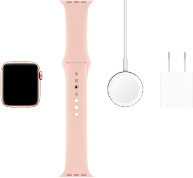 Apple Watch Series 5 (GPS + Cellular) 40mm Gold Aluminum Case with Pink Sand Sport Band