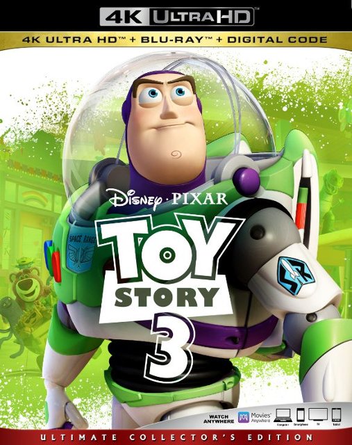 Toy Story 3 [Includes Digital Copy] [4K Ultra HD Blu-ray/Blu-ray]