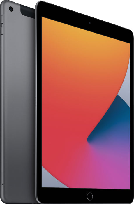 Apple - 10.2-Inch iPad (Latest Model) with Wi-Fi + Cellular - 32GB (Unlocked) - Space Gray Model:MYN32LL/A