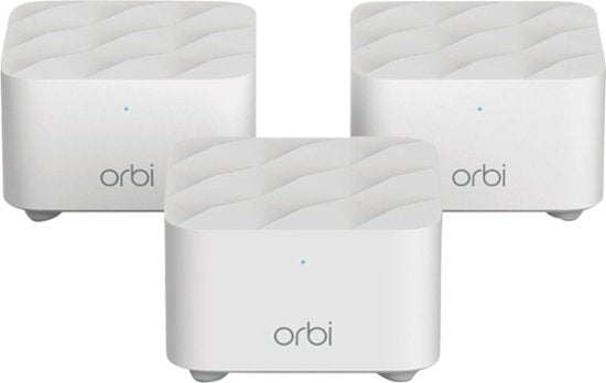 NETGEAR - Orbi AC1200 Dual-Band Mesh Wi-Fi System (3 Pack) - White