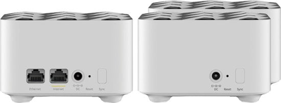 NETGEAR - Orbi AC1200 Dual-Band Mesh Wi-Fi System (3 Pack) - White