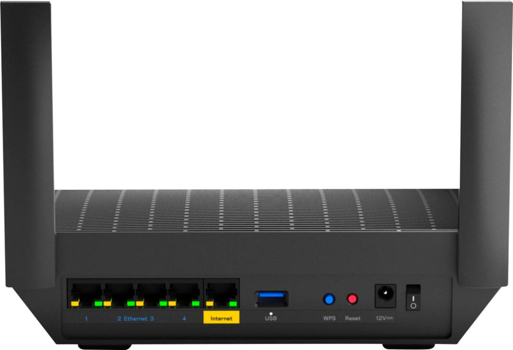 Linksys - Max-Stream AX1800 Dual-Band Mesh Wi-Fi 6 Router - Black