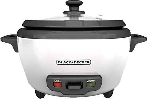 BLACK+DECKER 6-Cup Cooked/3-Cup Uncooked Rice Cooker - White RC506