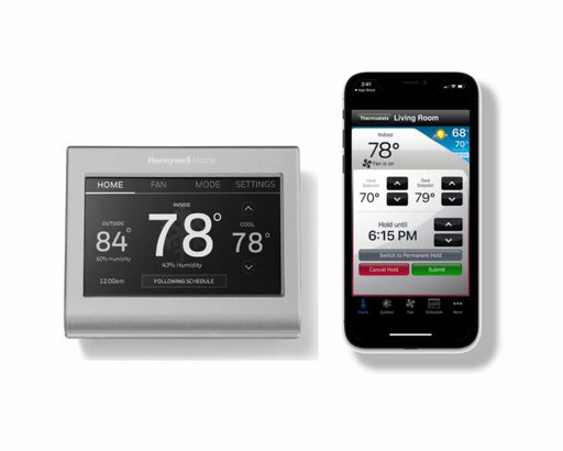 Honeywell Home Logo - Red WI-FI COLOR TOUCHSCREEN THERMOSTAT