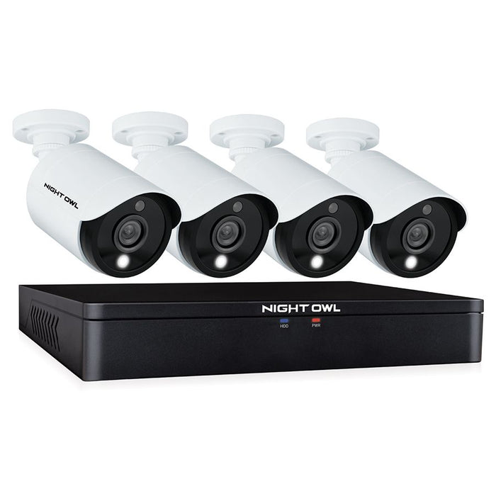 Expandable 8 Channel 1080p Wired Security System with 1TB Hard Drive and 4 1080p Wired Spotlight Cameras (Add up to a Total of 8 Wired Cameras)