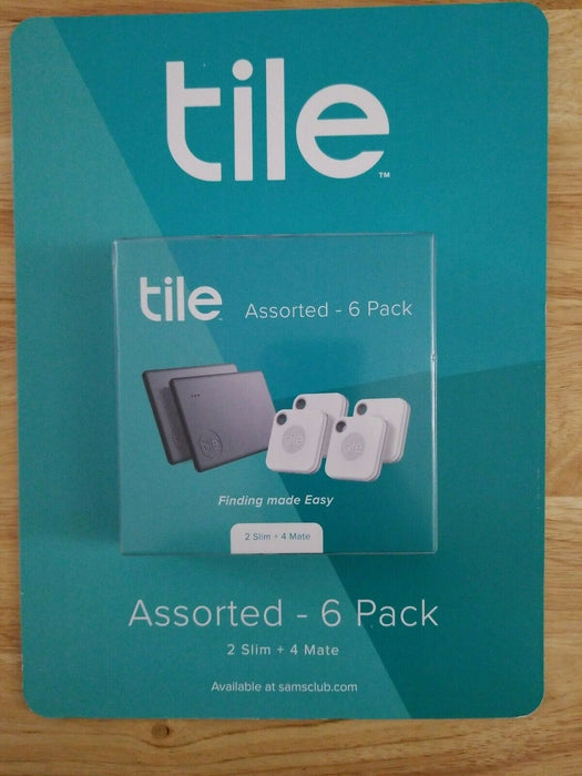 Tile Assorted 6-Pack 2 Slim + 4 Mate