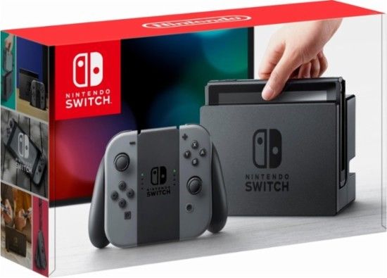 Nintendo - Switch 32GB Console - Gray Joy-Con